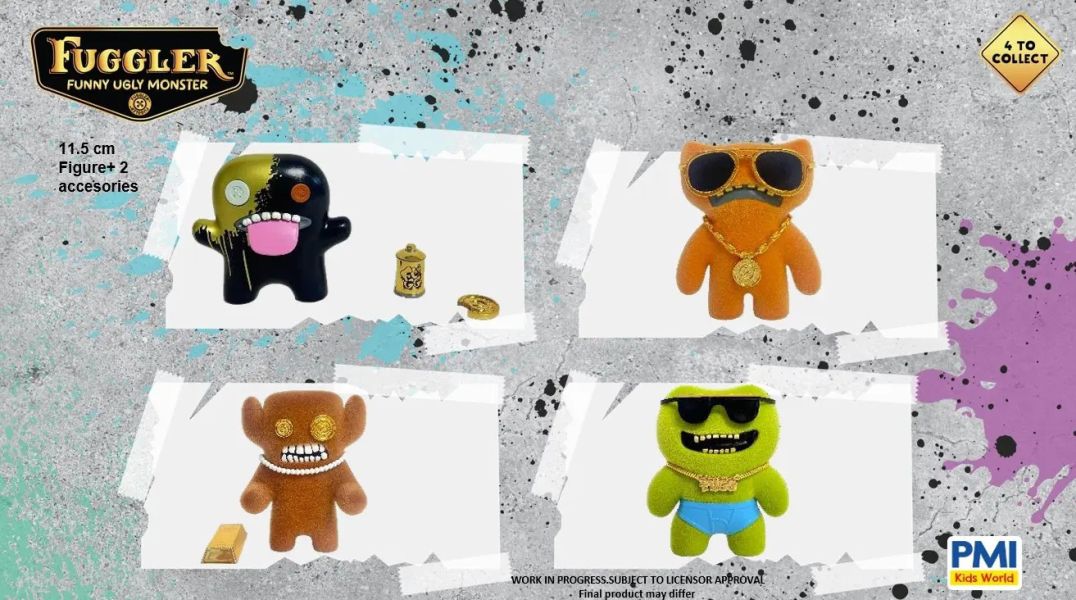 「現貨」FUGGLER 放克牙寶5吋公仔-金派系列 (隨機出貨) 放克牙寶5吋,Fuggler金派公仔,搞怪潮玩推薦,怪獸娃娃,FUGGLER公仔,英國潮玩,收藏玩具推薦,怪獸公仔,潮流設計玩偶,新手玩具村
