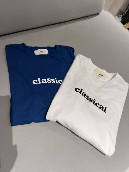 classical寬鬆休閒上衣-白色 