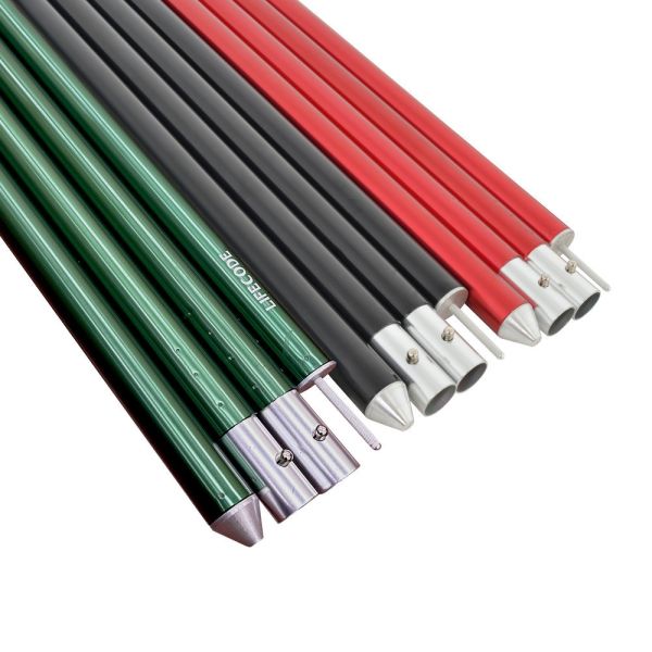 【LIFECODE】鋁合金四截彈扣營柱桿(140-280CM)特粗3.3cm(2入組)(附營柱袋)-3色可選 1231007-02 LIFECODE,戶外用品,LIFECODE生活密碼戶外用品生活館 ,帳篷,折疊桌椅,鋁合金,車尾帳,速搭帳,露營,露營區,露營裝備,露營生活,露營美學,outdoor,camping,帳篷,露營小物,客廳帳