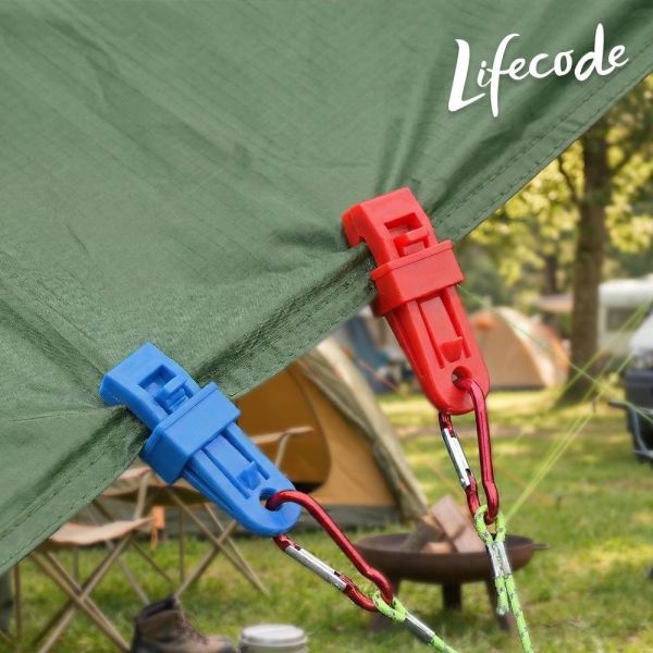 【LIFECODE】多功能天幕夾-掛物夾(4入)-2色可選71070331/5 