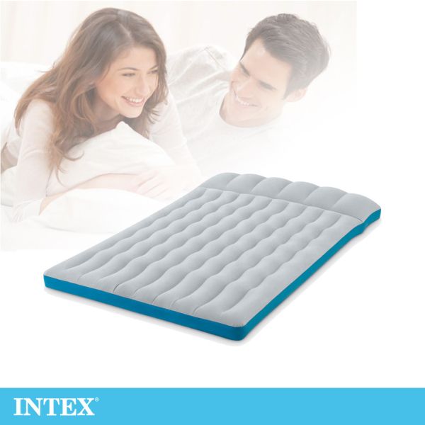 【INTEX】雙人野營充氣床墊(車中床)-寬127cm (灰藍色) 15010240(67999) LIFECODE,戶外用品,LIFECODE生活密碼戶外用品生活館 ,,帳篷,折疊桌椅,鋁合金,車尾帳,速搭帳INTEX,露營,露營區,露營裝備,露營生活,露營美學,outdoor,camping,帳篷,露營小物,客廳帳