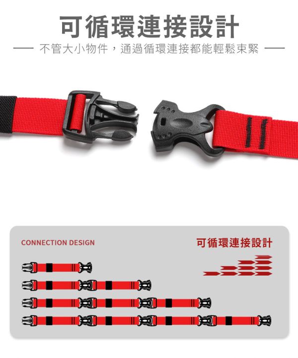 【LIFECODE】插扣雙保險式行李束帶100cm-紅色(4入) 12320821 LIFECODE,戶外用品,LIFECODE生活密碼戶外用品生活館 ,帳篷,折疊桌椅,鋁合金,車尾帳,速搭帳,INTEX,露營,露營區,露營裝備,露營生活,露營美學,outdoor,camping,帳篷,露營小物,客廳帳