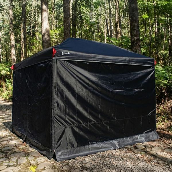 【LIFECODE】實用配-黑膠客廳帳+可拼接拉鍊雙層圍布x2+單層圍布x2 多色可選 1204003-88 黑膠客廳帳、快速帳篷、露營客廳帳、防蚊圍布、防風圍布、炊事帳、活動帳、LIFECODE 帳篷、實用配帳篷