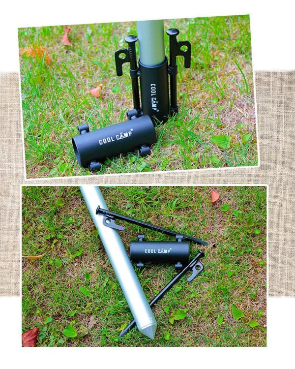 【LIFECODE】營柱固定器(4入)71070340-04 營柱固定器,天幕固定座,營柱配件,露營配件,天幕配件,營柱固定,防風固定器,露營營柱,帳篷配件,LIFECODE,戶外用品,營釘固定座