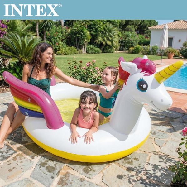 【INTEX】獨角獸噴水戲水游泳池(272*193*104cm)(151L)適用2歲+ 15120390(57441) LIFECODE,戶外用品,LIFECODE生活密碼戶外用品生活館 ,帳篷,折疊桌椅,鋁合金,車尾帳,速搭帳,INTEX,露營,露營區,露營裝備,露營生活,露營美學,outdoor,camping,帳篷,露營小物,客廳帳