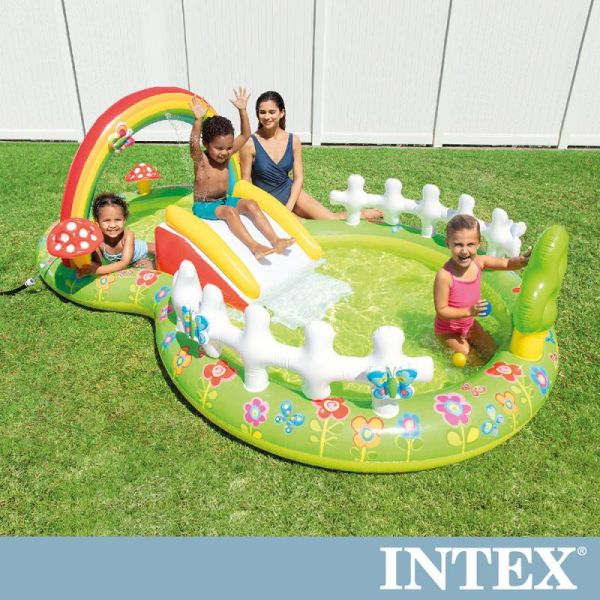 【INTEX】彩虹花園戲水池/滑水道290*180*104CM(450L)適用2歲+15120370(57154NP) LIFECODE,戶外用品,LIFECODE生活密碼戶外用品生活館 ,帳篷,折疊桌椅,鋁合金,車尾帳,速搭帳,INTEX,露營,露營區,露營裝備,露營生活,露營美學,outdoor,camping,帳篷,露營小物,客廳帳