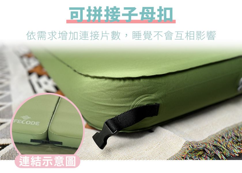 【LIFECODE】立體3D TPU單人自動充氣睡墊-寬68cm(196x68x10cm)-4森林綠/8酷黑 LIFECODE,戶外用品,LIFECODE生活密碼戶外用品生活館 ,帳篷,折疊桌椅,鋁合金,車尾帳,速搭帳INTEX,露營,露營區,露營裝備,露營生活,露營美學,outdoor,camping,帳篷,露營小物,客廳帳,睡墊,充氣床