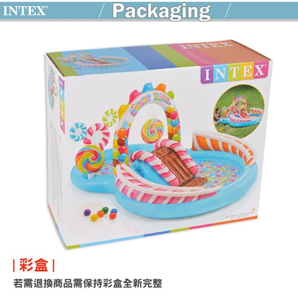 【INTEX】盒損-糖果屋戲水游泳池滑水道295x191x130cm(374L)適用3歲+ 15120360(57149) LIFECODE,戶外用品,LIFECODE生活密碼戶外用品生活館 ,帳篷,折疊桌椅,鋁合金,車尾帳,速搭帳,INTEX,露營,露營區,露營裝備,露營生活,露營美學,outdoor,camping,帳篷,露營小物,客廳帳