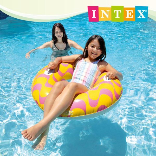 【INTEX】波浪紋游泳圈帶雙握把(直徑91cm)-適用9歲+ 桔色/水藍色15130243/4(59256NEW) LIFECODE,戶外用品,LIFECODE生活密碼戶外用品生活館 ,帳篷,折疊桌椅,鋁合金,車尾帳,速搭帳,INTEX,露營,露營區,露營裝備,露營生活,露營美學,outdoor,camping,帳篷,露營小物,客廳帳