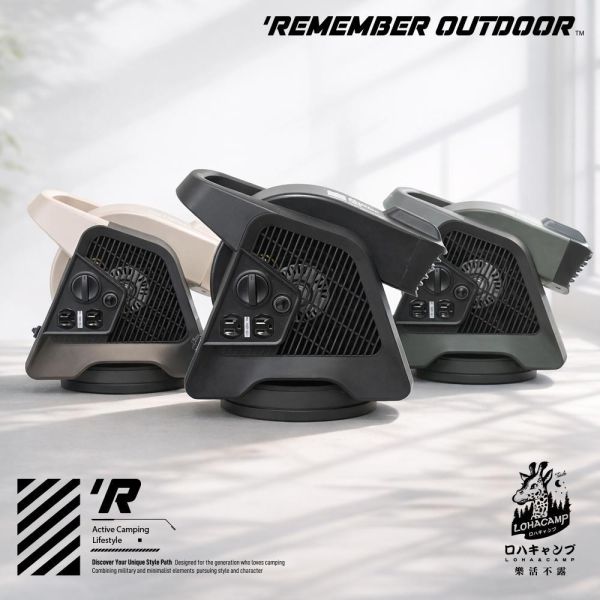 《樂活不露》2代有點意思-多功能擺頭渦輪扇/循環扇/風扇-送保護包-3色任選 樂活不露風扇、擺頭渦輪扇、露營風扇、多功能風扇、雙插座風扇、自動擺頭風扇、強力循環扇、戶外風扇、露營電器、氣流循環扇、電力延伸設備