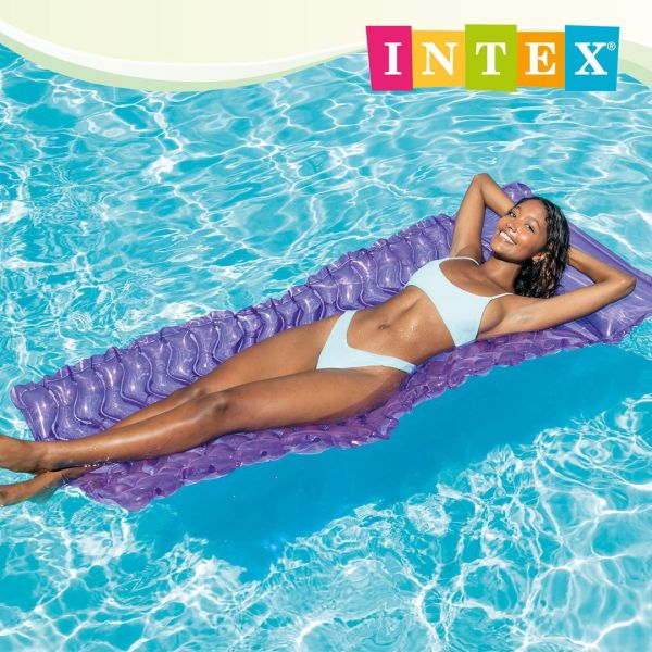 【INTEX】充氣波浪墊/浮排/沙灘睡墊附頭枕設計(229*86cm) 適用12歲+15130651/2/6(58807)-3色可選 LIFECODE,戶外用品,LIFECODE生活密碼戶外用品生活館 ,帳篷,折疊桌椅,鋁合金,車尾帳,速搭帳,INTEX,露營,露營區,露營裝備,露營生活,露營美學,outdoor,camping,帳篷,露營小物,客廳帳