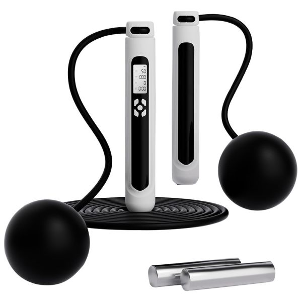 《MOVELIFE》智能三用可充電負重計數跳繩/無繩跳繩含大球-3色可選 21000111/3/4 智慧跳繩、智能跳繩、無繩跳繩、計數跳繩、負重跳繩、居家運動、燃脂運動、健身跳繩、MOVELIFE運動用品、