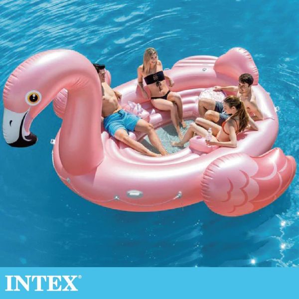 【INTEX】火鶴鳥超大型浮排(358x315x163cm) 15900082(57297) 無彩盒 LIFECODE,戶外用品,LIFECODE生活密碼戶外用品生活館 ,帳篷,折疊桌椅,鋁合金,車尾帳,速搭帳,INTEX,露營,露營區,露營裝備,露營生活,露營美學,outdoor,camping,帳篷,露營小物,客廳帳