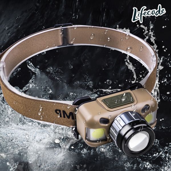 【LIFECODE】輕便型頭燈可變焦/手感應-沙色2入 12320727-02 LIFECODE,戶外用品,LIFECODE生活密碼戶外用品生活館 ,帳篷,折疊桌椅,鋁合金,車尾帳,速搭帳,INTEX,露營,露營區,露營裝備,露營生活,露營美學,outdoor,camping,帳篷,露營小物,客廳帳
