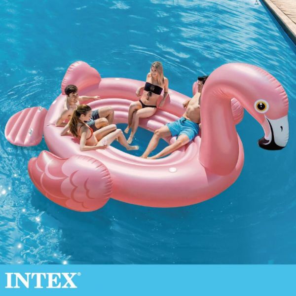 【INTEX】火鶴鳥超大型浮排(358x315x163cm) 15900082(57297)-福利品 LIFECODE,戶外用品,LIFECODE生活密碼戶外用品生活館 ,帳篷,折疊桌椅,鋁合金,車尾帳,速搭帳,INTEX,露營,露營區,露營裝備,露營生活,露營美學,outdoor,camping,帳篷,露營小物,客廳帳