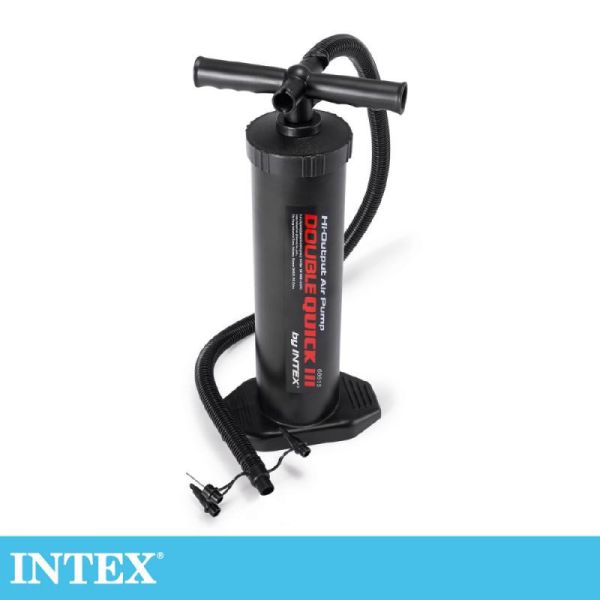 【INTEX】雙向手壓打氣筒(附4個氣嘴帶球針)-高48cm 15220050(68615) LIFECODE,戶外用品,LIFECODE生活密碼戶外用品生活館 ,帳篷,折疊桌椅,鋁合金,車尾帳,速搭帳,INTEX,露營,露營區,露營裝備,露營生活,露營美學,outdoor,camping,帳篷,露營小物,客廳帳
