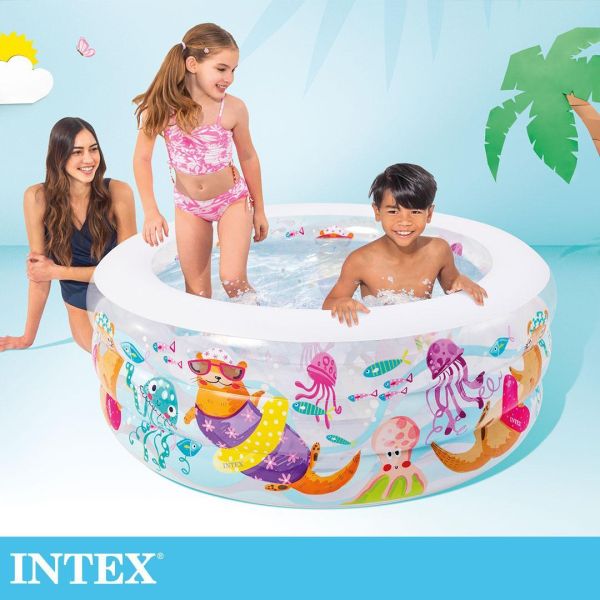 【INTEX】盒損-海洋動物戲水游泳池152x56cm(360L) 適6歲以上 15120061(58480NP) LIFECODE,戶外用品,LIFECODE生活密碼戶外用品生活館 ,帳篷,折疊桌椅,鋁合金,車尾帳,速搭帳,INTEX,充氣床,露營,露營區,露營裝備,露營生活,露營美學,outdoor,camping,帳篷,露營小物,客廳帳,充氣沙發,泳池,戲水池,大型泳池,游泳池