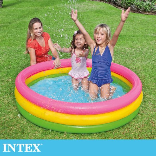 【INTEX】圓型三環游泳池147x33cm(275L)適用2歲+ 15120510(57422NP) LIFECODE,戶外用品,LIFECODE生活密碼戶外用品生活館 ,帳篷,折疊桌椅,鋁合金,車尾帳,速搭帳,INTEX,露營,露營區,露營裝備,露營生活,露營美學,outdoor,camping,帳篷,露營小物,客廳帳