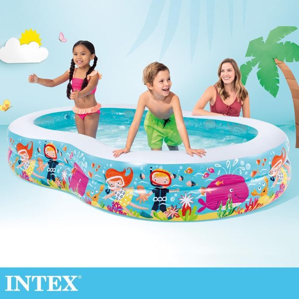 【INTEX】8字型戲水游泳池 262x160x46cm(640L)適用3歲+ 15120320(56490) LIFECODE,戶外用品,LIFECODE生活密碼戶外用品生活館 ,帳篷,折疊桌椅,鋁合金,車尾帳,速搭帳,INTEX,露營,露營區,露營裝備,露營生活,露營美學,outdoor,camping,帳篷,露營小物,客廳帳