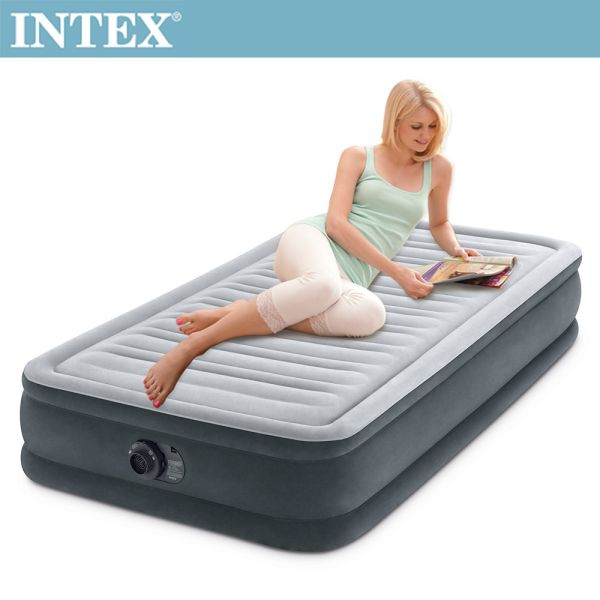 【INTEX】豪華型橫條單人加大內建電動幫浦充氣床-寬99cm(67765ED) 15020150 LIFECODE,戶外用品,生活密碼,LIFECODE生活密碼戶外用品生活館 ,帳篷,折疊桌椅,鋁合金,車尾帳,速搭帳INTEX,露營,露營區,露營裝備,露營生活,露營美學,outdoor,camping,帳篷,露營小物,客廳帳,INTEX,戶外用品,充氣床,床墊,露營,露營裝備,露營生活,