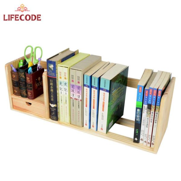 【LIFECODE】極簡風-松木桌上型書架(單抽屜) 11050030 LIFECODE,戶外用品,LIFECODE生活密碼戶外用品生活館 ,帳篷,折疊桌椅,鋁合金,車尾帳,速搭帳,INTEX,露營,露營區,露營裝備,露營生活,露營美學,outdoor,camping,帳篷,露營小物,客廳帳