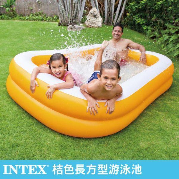 【INTEX】盒損-桔色長方型游泳池229x147x46cm(600L)3歲+ 15120440(57181) LIFECODE,戶外用品,LIFECODE生活密碼戶外用品生活館 ,帳篷,折疊桌椅,鋁合金,車尾帳,速搭帳,INTEX,露營,露營區,露營裝備,露營生活,露營美學,outdoor,camping,帳篷,露營小物,客廳帳