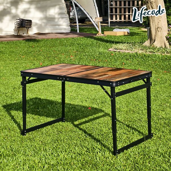 【LIFECODE】黑鴉桌鋁合金折疊桌(120*70cm)-送背袋 13310408-1 LIFECODE,戶外用品,LIFECODE生活密碼戶外用品生活館 ,,帳篷,折疊桌椅,鋁合金,車尾帳,速搭帳INTEX,露營,露營區,露營裝備,露營生活,露營美學,outdoor,camping,帳篷,露營小物,客廳帳