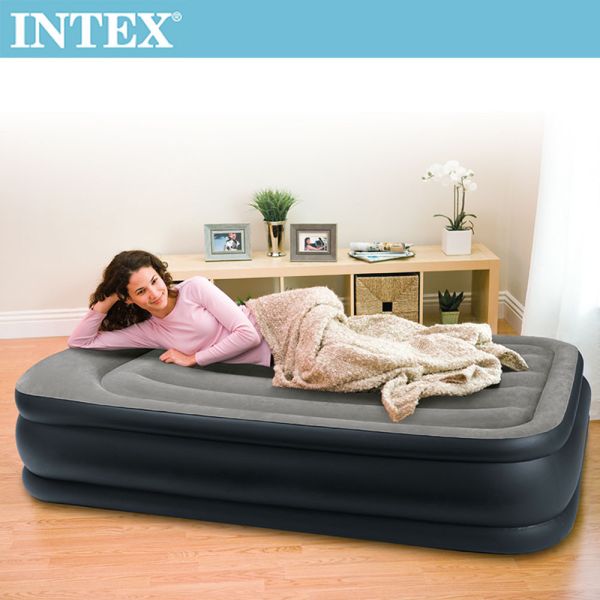 【INTEX】豪華三層圍邊單人加大充氣床-寬99x191x高51cm(64131ED) 15020050 LIFECODE,戶外用品,生活密碼,LIFECODE生活密碼戶外用品生活館 ,帳篷,折疊桌椅,鋁合金,車尾帳,速搭帳INTEX,露營,露營區,露營裝備,露營生活,露營美學,outdoor,camping,帳篷,露營小物,客廳帳,INTEX,戶外用品,充氣床,床墊,露營,露營裝備,露營生活,