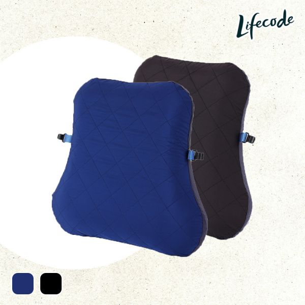 《LIFECODE》空氣感充氣護腰枕/趴睡枕(含枕套)-2色可選 LIFECODE,戶外用品,LIFECODE生活密碼戶外用品生活館 ,帳篷,折疊桌椅,鋁合金,車尾帳,速搭帳INTEX,露營,露營區,露營裝備,露營生活,露營美學,outdoor,camping,帳篷,露營小物,客廳帳,睡墊,充氣床
