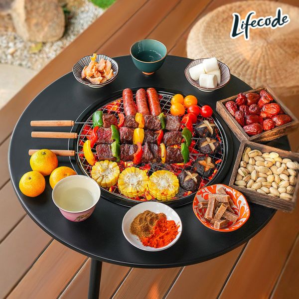 【LIFECODE】圍爐燒烤桌/烤肉架/烤肉桌/焚火台(含304不鏽鋼烤網+提袋)12410250 LIFECODE,戶外用品,生活密碼,LIFECODE生活密碼戶外用品生活館 ,帳篷,折疊桌椅,鋁合金,車尾帳,速搭帳INTEX,露營,露營區,露營裝備,露營生活,露營美學,outdoor,camping,帳篷,露營小物,客廳帳,圍爐燒烤桌,多功能烤肉架,戶外烤肉桌