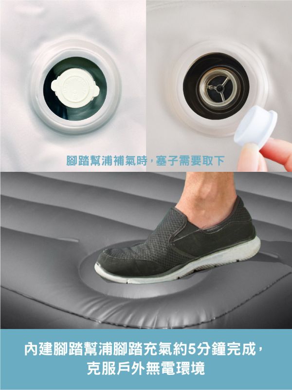 【INTEX】經典海軍藍雙人加大(電池式幫浦+腳踏幫浦)充氣床-寬152cm(64783) 15010080 INTEX,戶外用品,充氣床,床墊,露營,露營裝備,露營生活,outdoor,camping