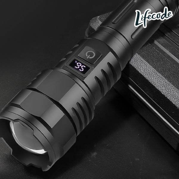 【LIFECODE】超強光高射程手電筒(附高容量電池) 12320798 LIFECODE,戶外用品,LIFECODE生活密碼戶外用品生活館 ,帳篷,折疊桌椅,鋁合金,車尾帳,速搭帳,INTEX,露營,露營區,露營裝備,露營生活,露營美學,outdoor,camping,帳篷,露營小物,客廳帳