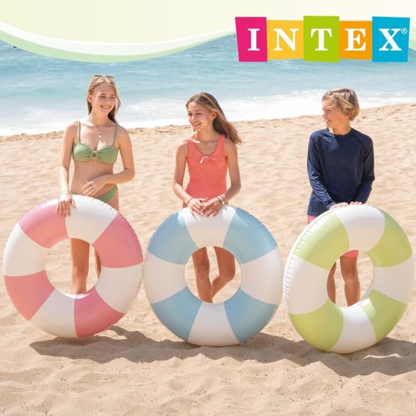 【INTEX】海灣渡假游泳圈(直徑91cm)-適9歲+ (59271) 3色可選15130791/2/3 INTEX泳圈,大尺寸泳圈,渡假泳圈,兒童泳圈,成人泳圈,充氣泳圈,浮圈,泳池玩具,海邊泳圈,拍照泳圈,清新配色泳圈,戲水用品,夏季玩水