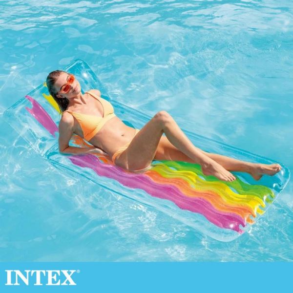 【INTEX】彩虹浮排 203*84cm (58724EU) 15130620 LIFECODE,戶外用品,LIFECODE生活密碼戶外用品生活館 ,帳篷,折疊桌椅,鋁合金,車尾帳,速搭帳,INTEX,露營,露營區,露營裝備,露營生活,露營美學,outdoor,camping,帳篷,露營小物,客廳帳