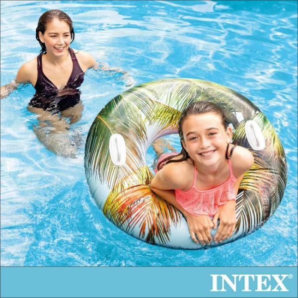 【INTEX】熱帶風格雙握把充氣泳圈-直徑97cm-3種款式可選_適9歲以上 15130481/2/3(58263) LIFECODE,戶外用品,LIFECODE生活密碼戶外用品生活館 ,帳篷,折疊桌椅,鋁合金,車尾帳,速搭帳,INTEX,露營,露營區,露營裝備,露營生活,露營美學,outdoor,camping,帳篷,露營小物,客廳帳