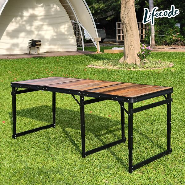 【LIFECODE】大黑鴉桌鋁合金折疊桌(180*70cm)-送背袋 13310398-1 LIFECODE,戶外用品,LIFECODE生活密碼戶外用品生活館 ,,帳篷,折疊桌椅,鋁合金,車尾帳,速搭帳INTEX,露營,露營區,露營裝備,露營生活,露營美學,outdoor,camping,帳篷,露營小物,客廳帳