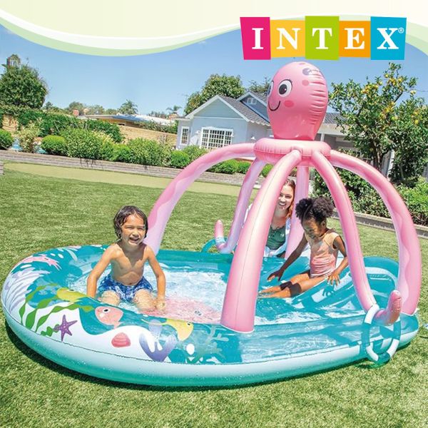 INTEX-友善的章魚戲水池(234x183x150x水深14cm)-2歲+ 15120610(56138NP) LIFECODE,戶外用品,生活密碼,LIFECODE生活密碼戶外用品生活館 ,INTEX 泳池,充氣泳池,家庭戲水池,親子戲水池,戲水池推薦,