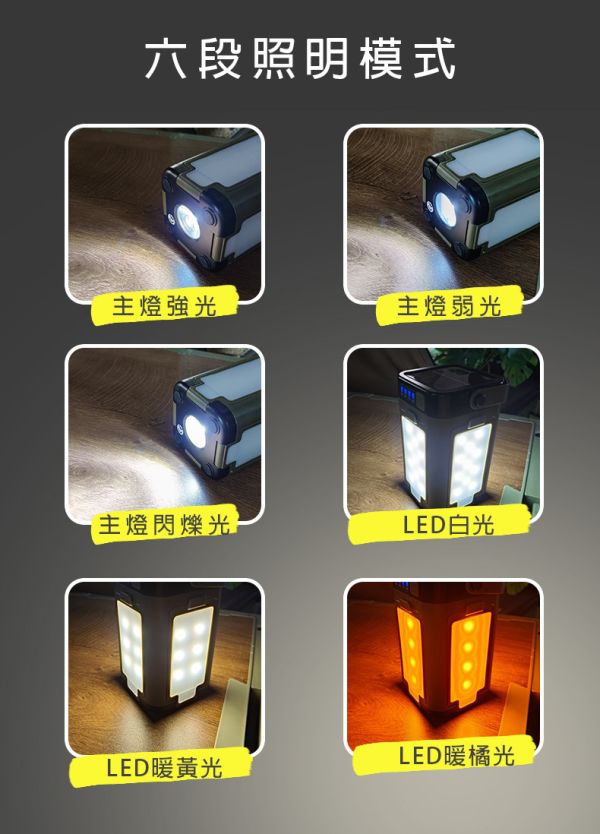 【LIFECODE】太陽能四葉可折疊露營燈/戶外燈具-軍綠 12321024 露營燈、太陽能露營燈、可折疊燈、戶外照明燈、LED燈具、防災燈、可懸掛燈、LIFECODE燈具、Type-C充電燈、軍綠燈