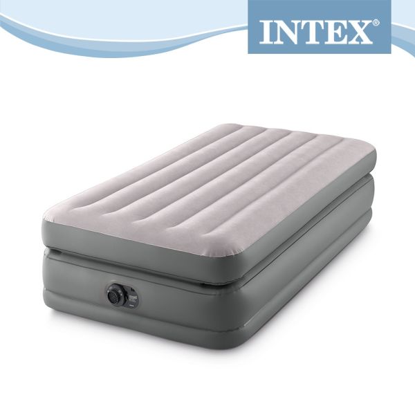 INTEX 豪華雙氣室加高單人加大充氣床墊(99*191*高51cm)-內建電動幫浦(64161ED) LIFECODE,戶外用品,LIFECODE生活密碼戶外用品生活館 ,,帳篷,折疊桌椅,鋁合金,車尾帳,速搭帳INTEX,露營,露營區,露營裝備,露營生活,露營美學,outdoor,camping,帳篷,露營小物,客廳帳