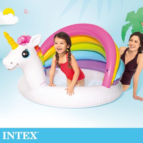 【INTEX】彩虹獨角獸兒童戲水池/游泳池1~3歲 (45L)(57113NP)15120560 LIFECODE,戶外用品,LIFECODE生活密碼戶外用品生活館 ,帳篷,折疊桌椅,鋁合金,車尾帳,速搭帳,INTEX,露營,露營區,露營裝備,露營生活,露營美學,outdoor,camping,帳篷,露營小物,客廳帳
