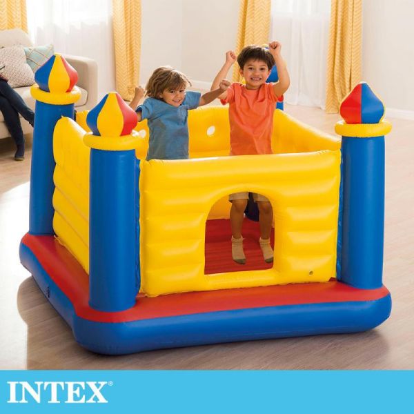 【INTEX】城堡造型跳跳床175x175x135cm 15140160(48259NP) LIFECODE,戶外用品,LIFECODE生活密碼戶外用品生活館 ,帳篷,折疊桌椅,鋁合金,車尾帳,速搭帳,INTEX,露營,露營區,露營裝備,露營生活,露營美學,outdoor,camping,帳篷,露營小物,客廳帳