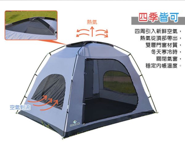 【LIFECODE】《倪克斯》黑膠5-6人雙層防風帳篷-黑旋風 12020048 LIFECODE,戶外用品,LIFECODE生活密碼戶外用品生活館 ,,帳篷,折疊桌椅,鋁合金,車尾帳,速搭帳,露營,露營區,露營裝備,露營生活,露營美學,outdoor,camping,帳篷,露營小物