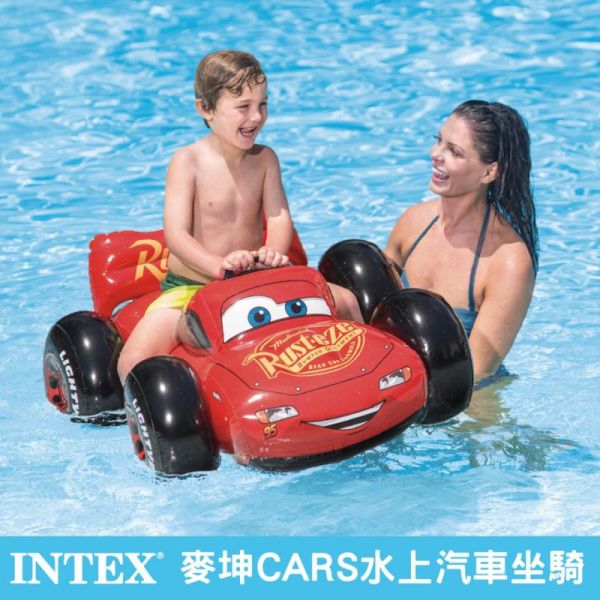 【INTEX】麥坤CARS水上汽車坐騎 適用:3歲+ 15130340(57516) LIFECODE,戶外用品,LIFECODE生活密碼戶外用品生活館 ,帳篷,折疊桌椅,鋁合金,車尾帳,速搭帳,INTEX,露營,露營區,露營裝備,露營生活,露營美學,outdoor,camping,帳篷,露營小物,客廳帳