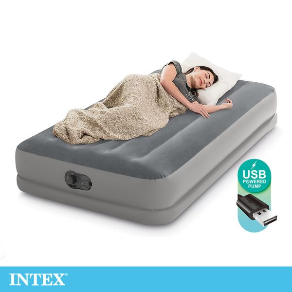 【INTEX】雙層內建電動幫浦單人加大充氣床-寬99cm(USB電源)(64112) 15020370 LIFECODE,戶外用品,生活密碼,LIFECODE生活密碼戶外用品生活館 ,帳篷,折疊桌椅,鋁合金,車尾帳,速搭帳INTEX,露營,露營區,露營裝備,露營生活,露營美學,outdoor,camping,帳篷,露營小物,客廳帳,INTEX,戶外用品,充氣床,床墊,露營,露營裝備,露營生活,
