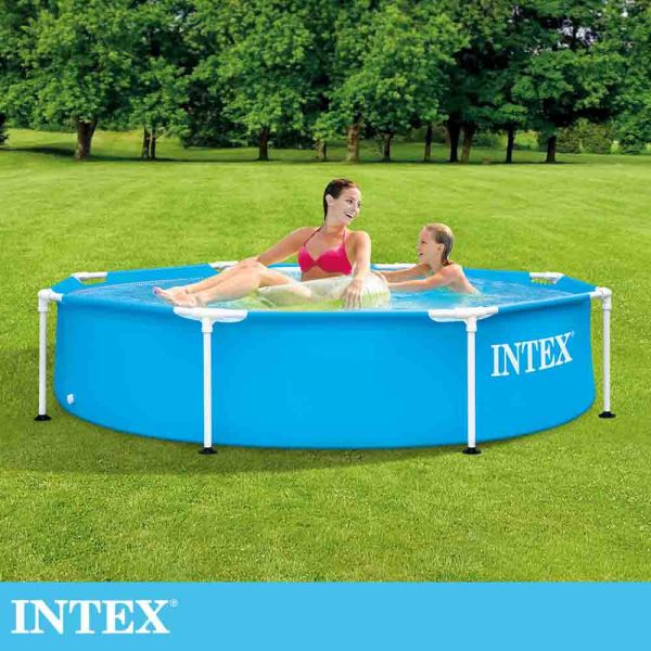 【INTEX】簡易裝圓形框架游泳池244x51cm(1828L)適用6歲+ 15110160(28205NP) LIFECODE,戶外用品,LIFECODE生活密碼戶外用品生活館 ,帳篷,折疊桌椅,鋁合金,車尾帳,速搭帳,INTEX,充氣床,露營,露營區,露營裝備,露營生活,露營美學,outdoor,camping,帳篷,露營小物,客廳帳,充氣沙發,泳池,戲水池,大型泳池,游泳池