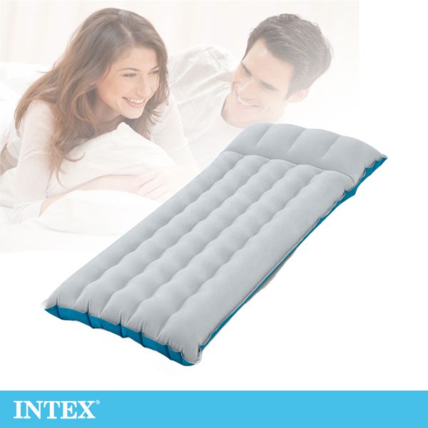 【INTEX】單人野營充氣床墊/露營睡墊-寬67cm (灰藍色) 15010220(67997) LIFECODE,戶外用品,LIFECODE生活密碼戶外用品生活館 ,,帳篷,折疊桌椅,鋁合金,車尾帳,速搭帳INTEX,露營,露營區,露營裝備,露營生活,露營美學,outdoor,camping,帳篷,露營小物,客廳帳