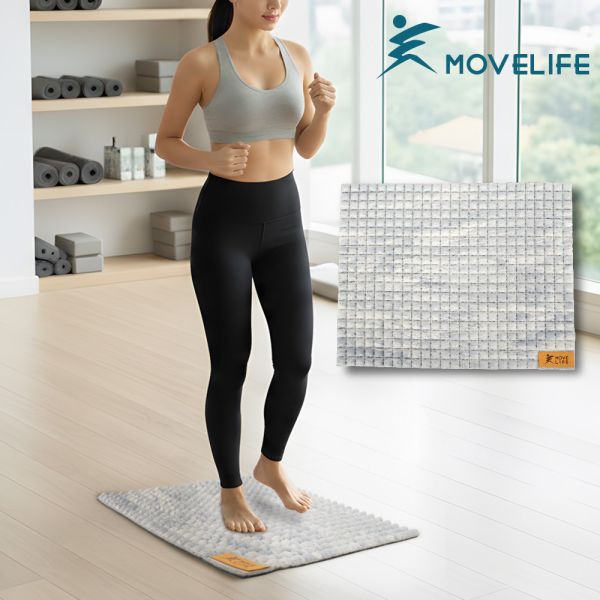 【MOVELIFE】恐龍蛋立體舒壓慢跑墊/運動墊/跳繩墊(55x43cmx18mm)-灰色迷彩 恐龍蛋慢跑墊,舒壓運動墊,灰色迷彩運動墊,跳繩墊推薦,支撐墊,冥想墊,運動跪墊,倒立墊,MIT運動墊,天然橡膠止滑墊,可捲收運動墊