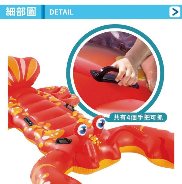 【INTEX】大龍蝦座騎213x137cm 適3歲+ 15130580(57528NP) LIFECODE,戶外用品,LIFECODE生活密碼戶外用品生活館 ,帳篷,折疊桌椅,鋁合金,車尾帳,速搭帳,INTEX,露營,露營區,露營裝備,露營生活,露營美學,outdoor,camping,帳篷,露營小物,客廳帳