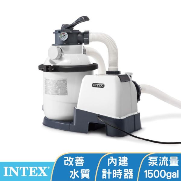 INTEX 大型泳池水質過濾器-加石英砂過濾XS1500gal(5678L/hr)(26643EG) 15100220 LIFECODE,戶外用品,LIFECODE生活密碼戶外用品生活館 ,帳篷,折疊桌椅,鋁合金,車尾帳,速搭帳,INTEX,露營,露營區,露營裝備,露營生活,露營美學,outdoor,camping,帳篷,露營小物,客廳帳