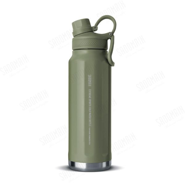 SADOMAIN 304不鏽鋼運動直飲保冷/保溫壺(950ml)-2色任選12360284/7 SADOMAIN,仙德曼,LQ950,304不鏽鋼水壺,950ml運動水壺,直飲保溫壺,保冷保溫瓶,戶外水壺,登山水壺,健身水壺,露營水壺,軍綠水壺,沙色水壺